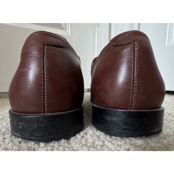 CALIBRATE Men’s Brown Leather Double Monk Strap Dress Shoes 11M – Classic Style - Picture 7 of 11